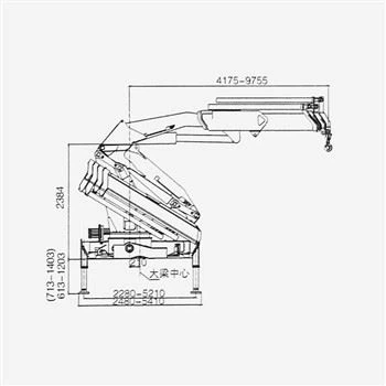 21 Tunnell 8 × 4 Craen Knuckle Mowntio Tryc Gyda Cummins 8.3L Injan LHD Neu RHD